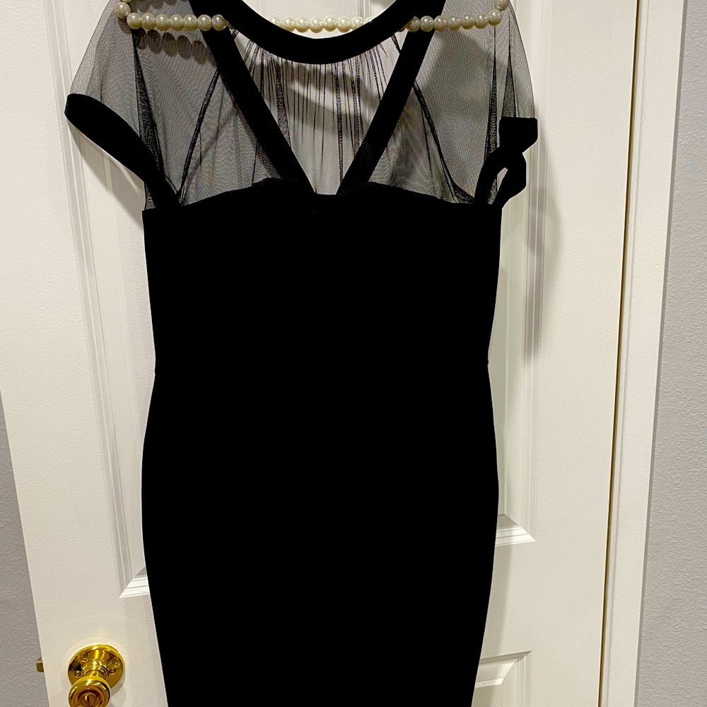 Black cocktail dress